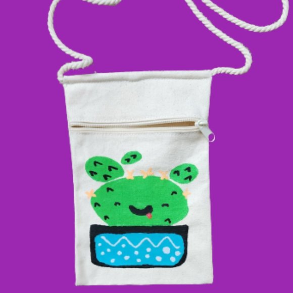New Custom Canvas Crossbody bag - Picture 1 of 1
